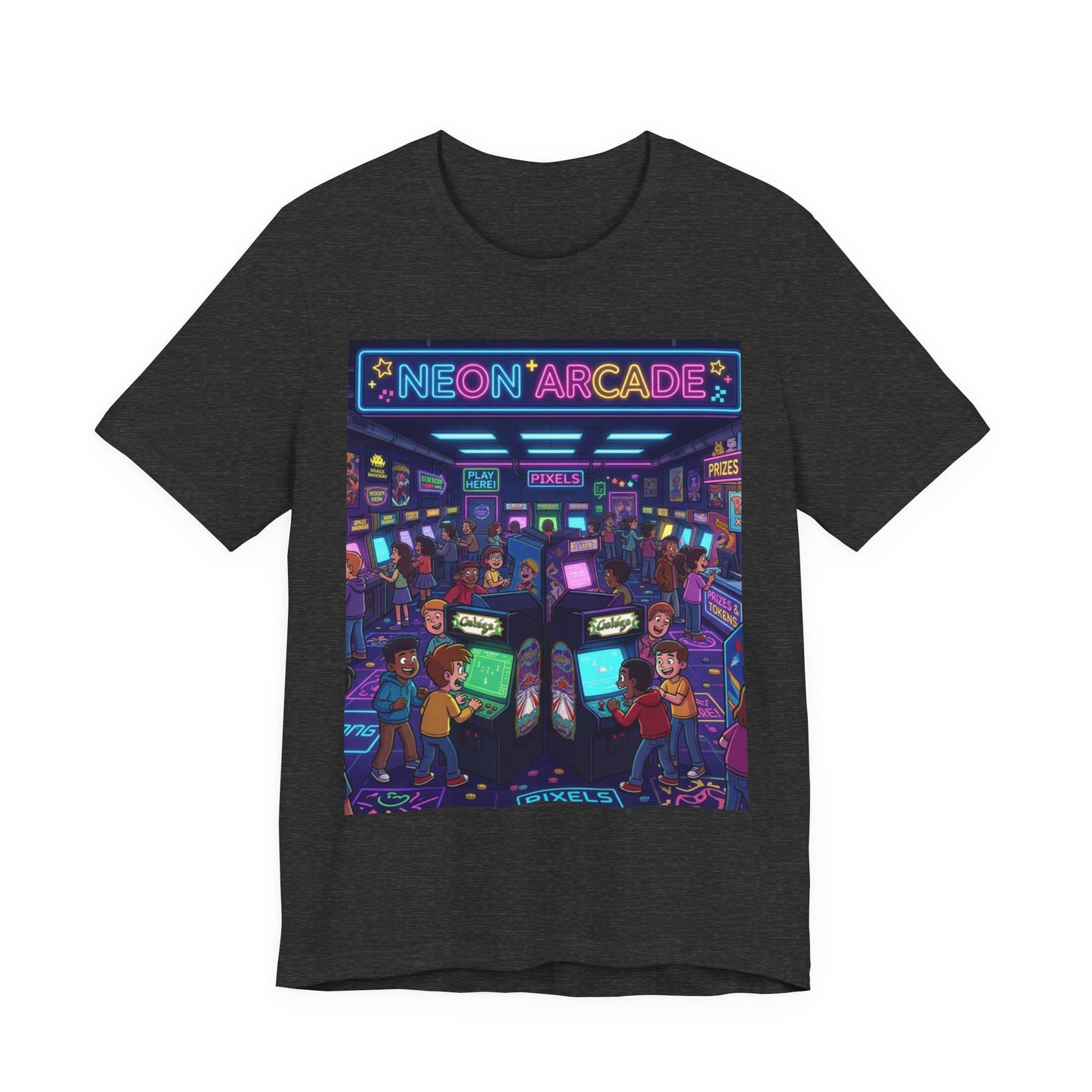 Arcade Tee — Neon Arcade Retro Gaming Graphic T-Shirt