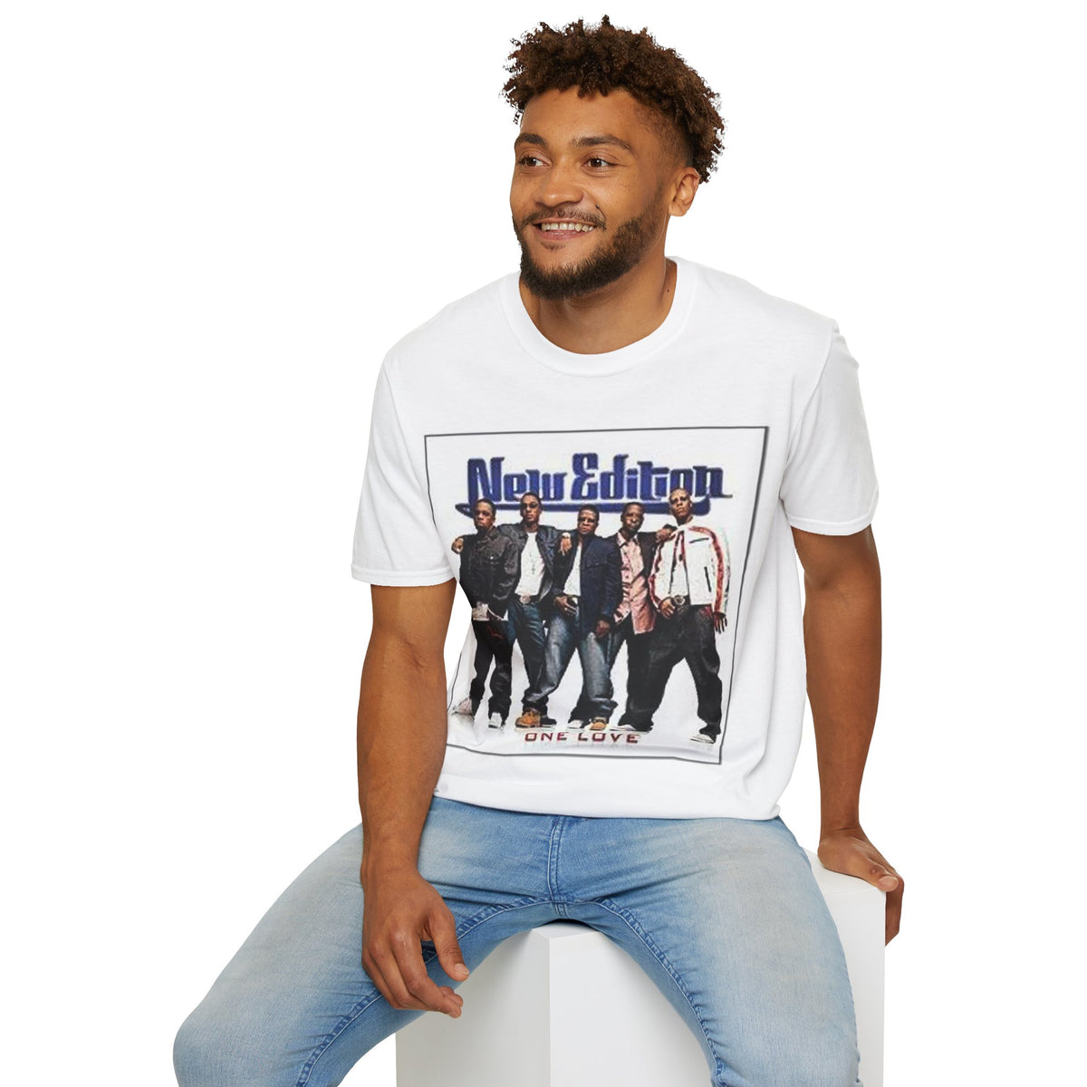T-Shirt — New Edition 'One Love' Retro Band Graphic Tee