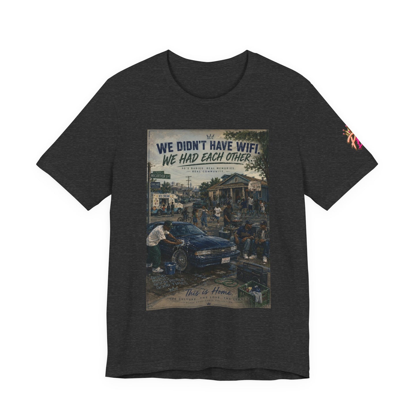 Vintage Family Tee – “We Didn’t Have WiFi We Had Each Other” Short Sleeve Shirt