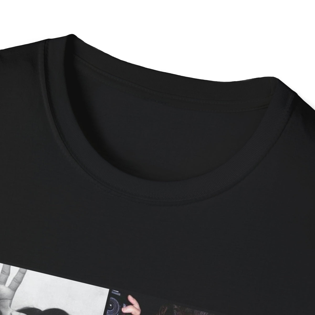 Photo Collage T-Shirt — Retro Black & White/Color Aaliyah and Selena Portraits