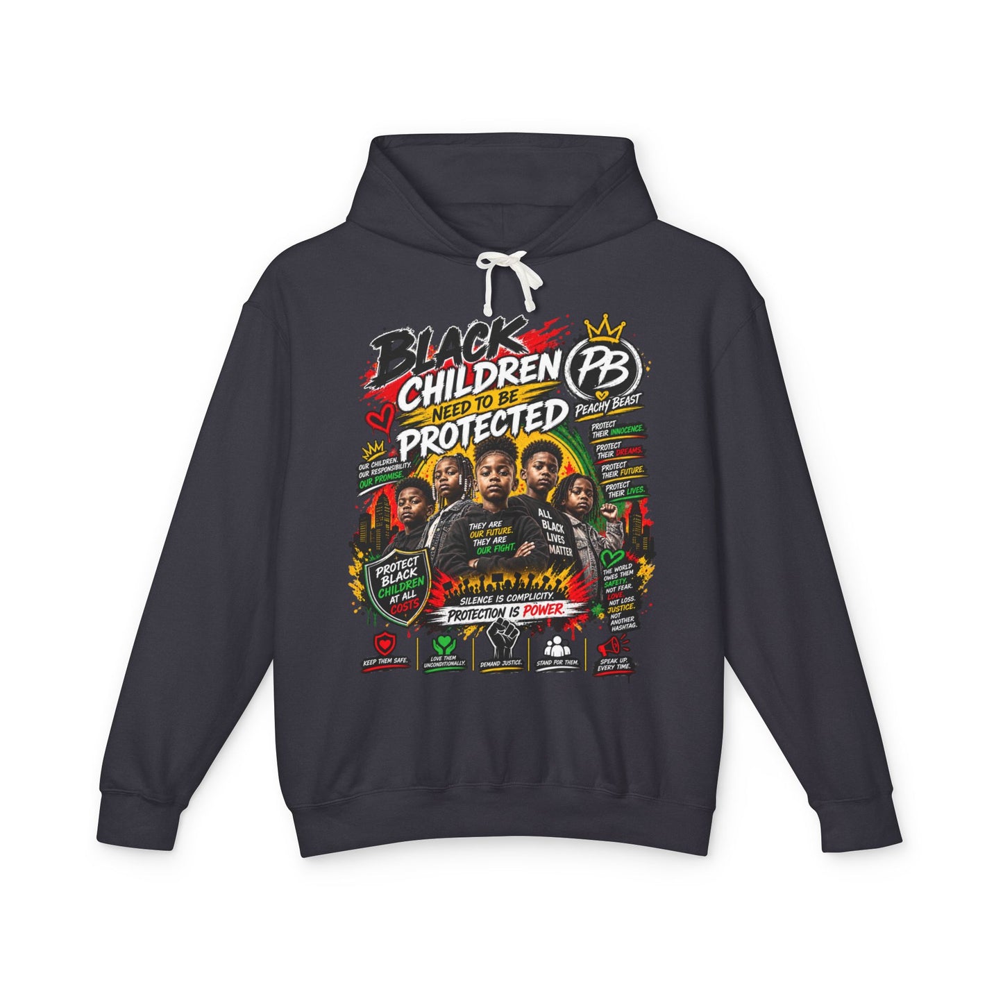 Black Children Need to be Protected Hoodie — Empowerment Graphic Pullover