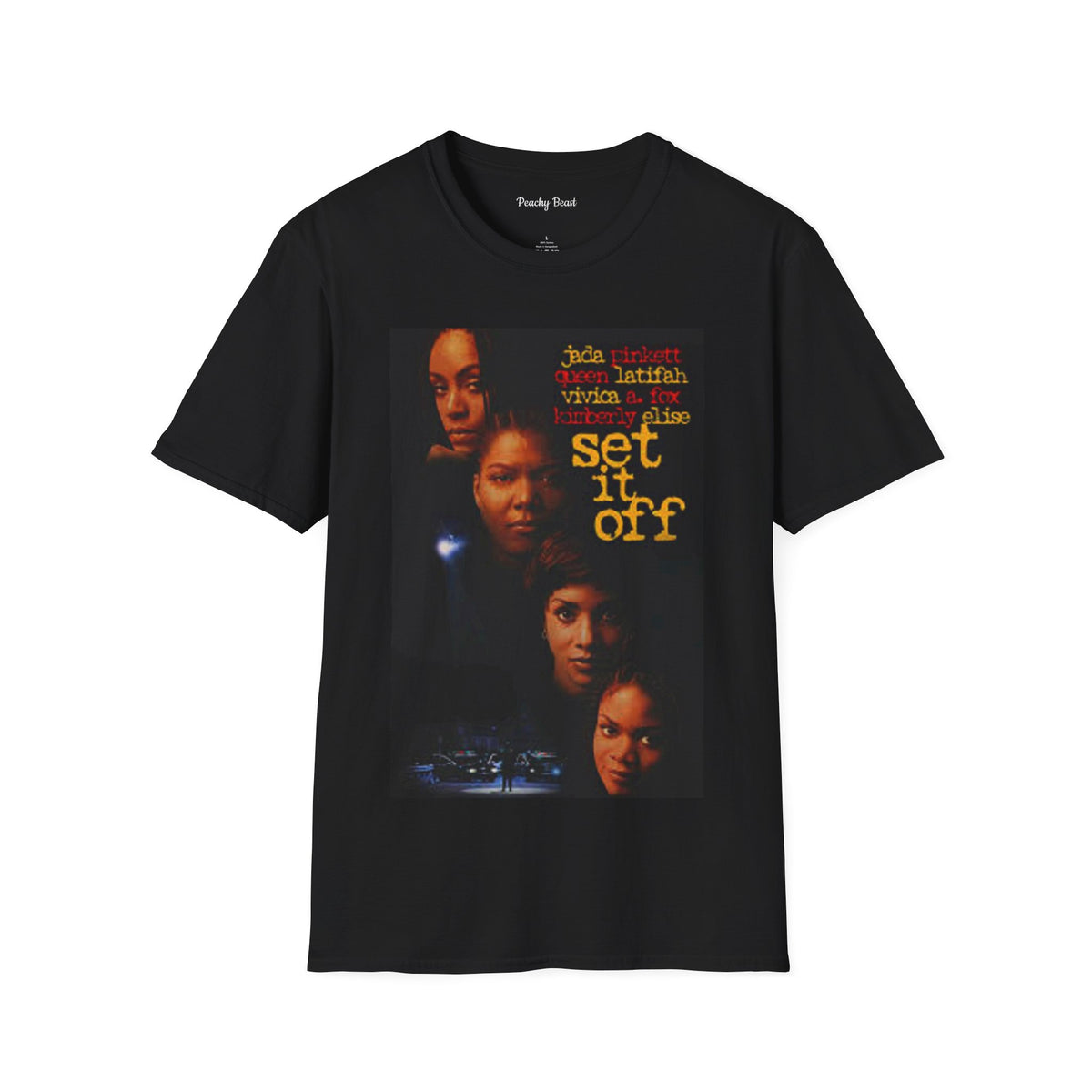 Set It Off Movie T‑Shirt — 1996 Classic Poster Tee (Jada Pinkett, Queen Latifah)