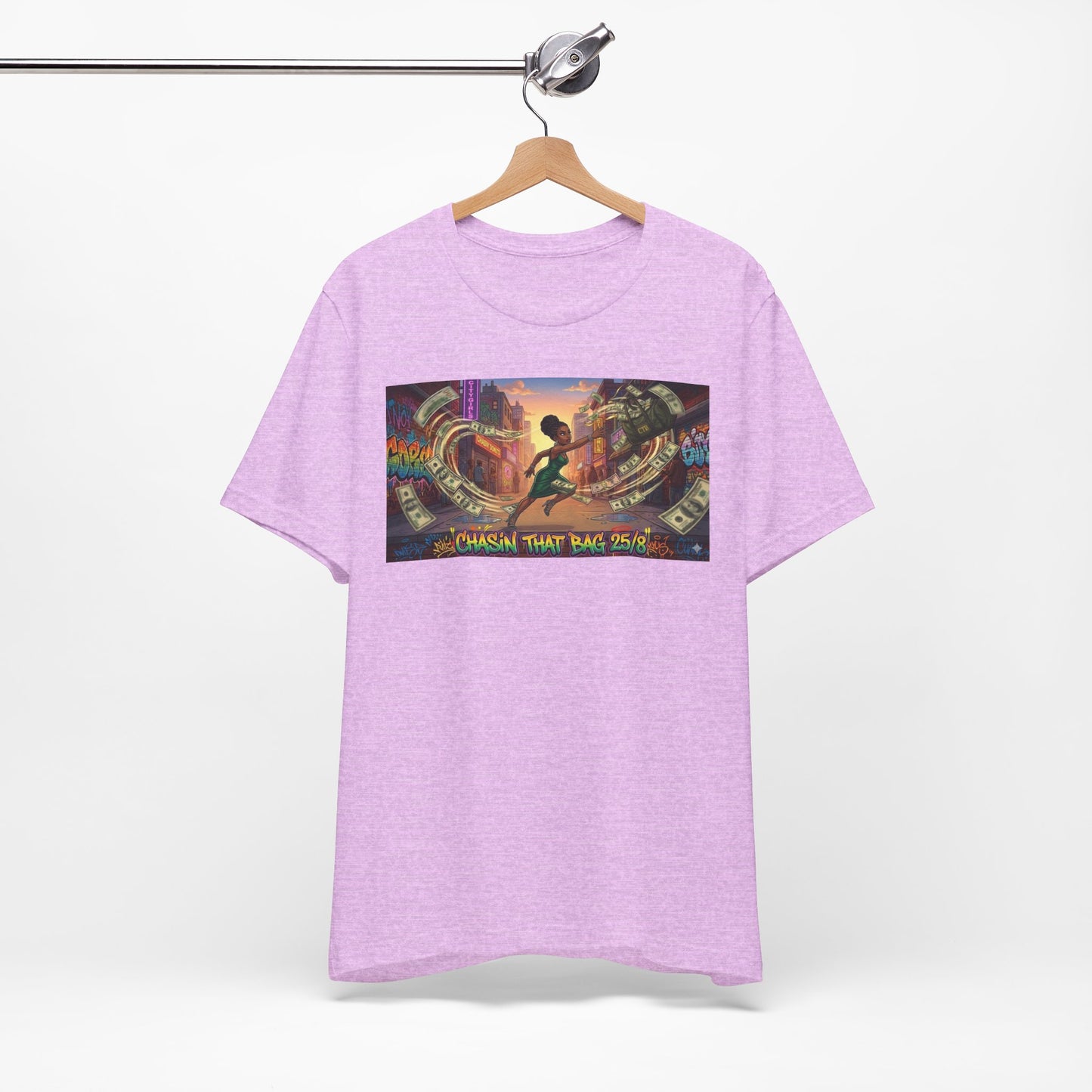 "Chasin' That Bag" Graphic Tee — Urban Retro Vibes