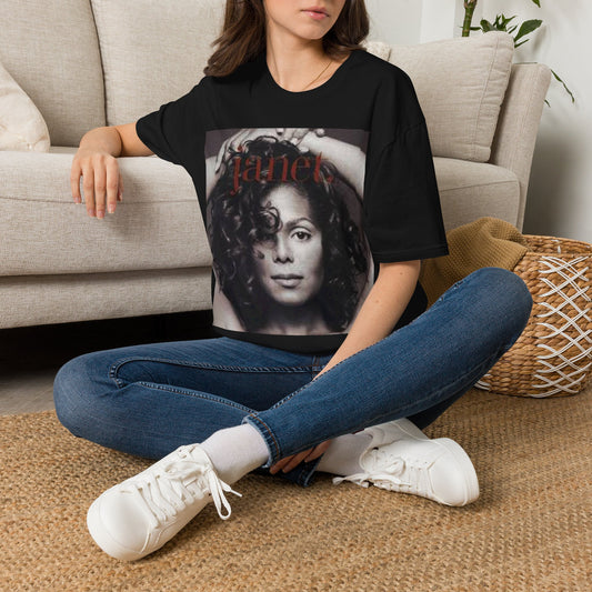 Janet Vintage Portrait Graphic T‑Shirt