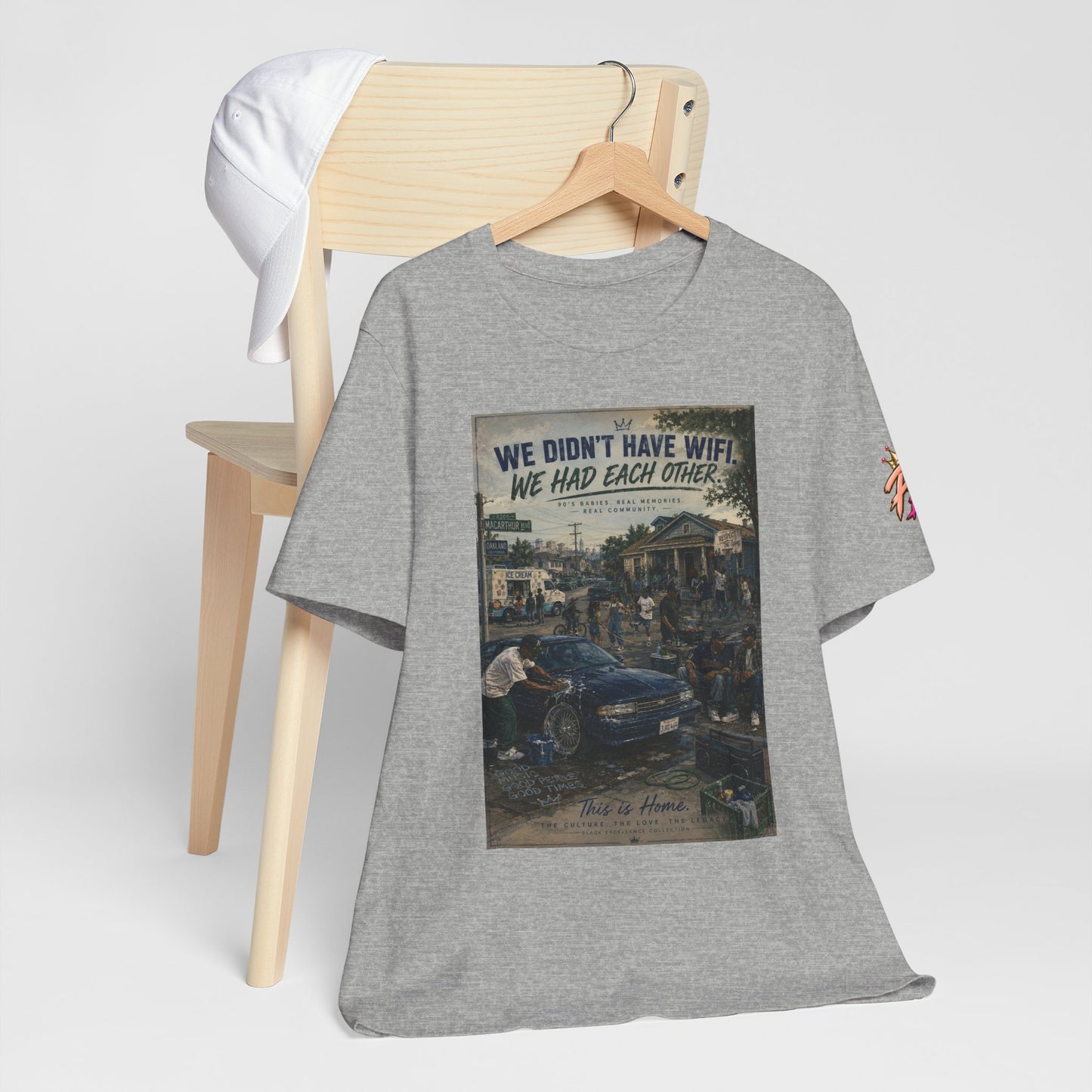 Vintage Family Tee – “We Didn’t Have WiFi We Had Each Other” Short Sleeve Shirt