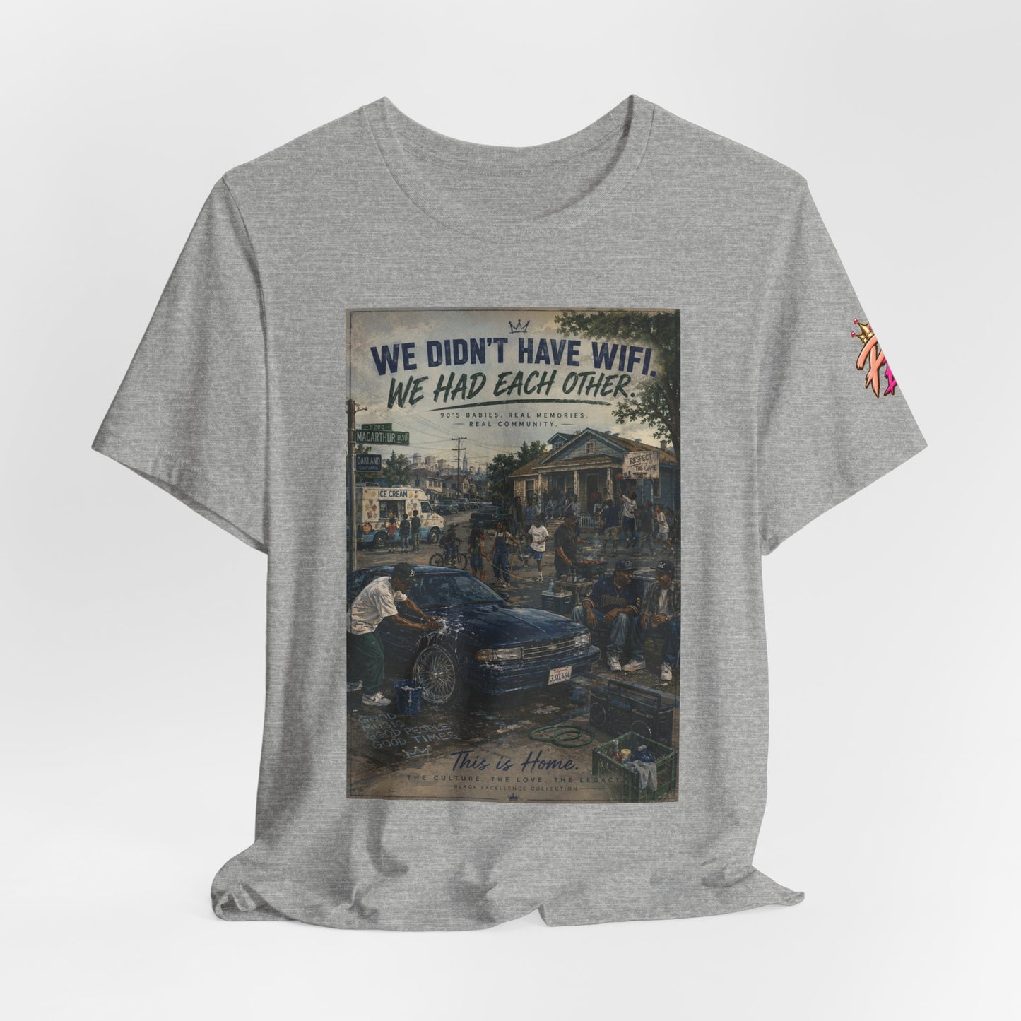 Vintage Family Tee – “We Didn’t Have WiFi We Had Each Other” Short Sleeve Shirt
