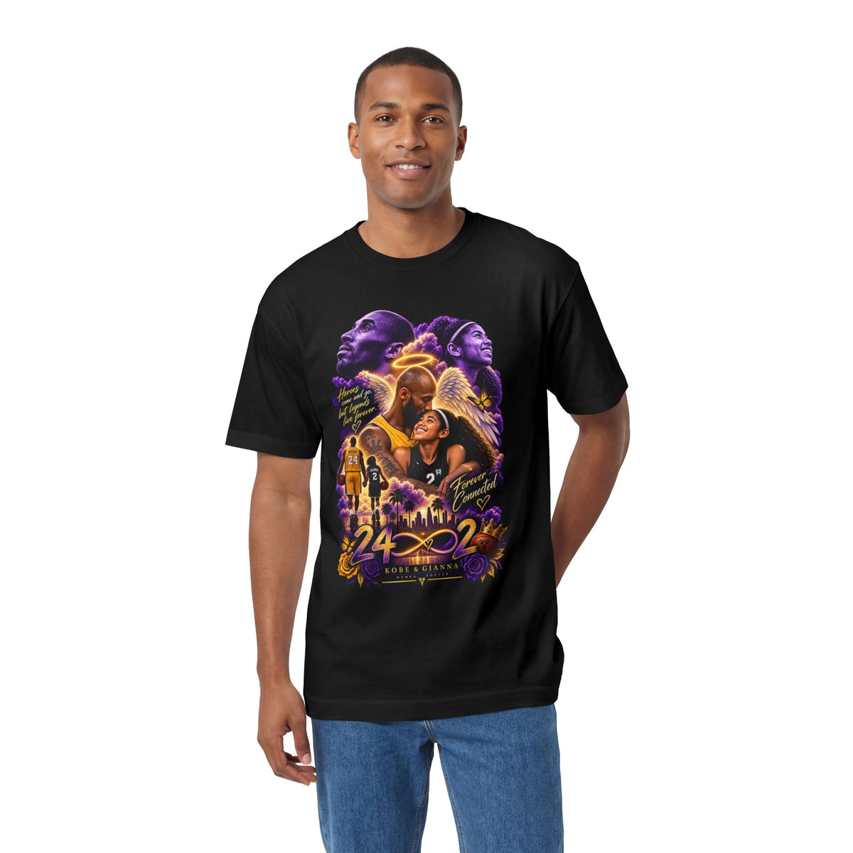 Kobe Bryant 24 Tribute T-Shirt — Legacy, Mamba Mentality Basketball Tee