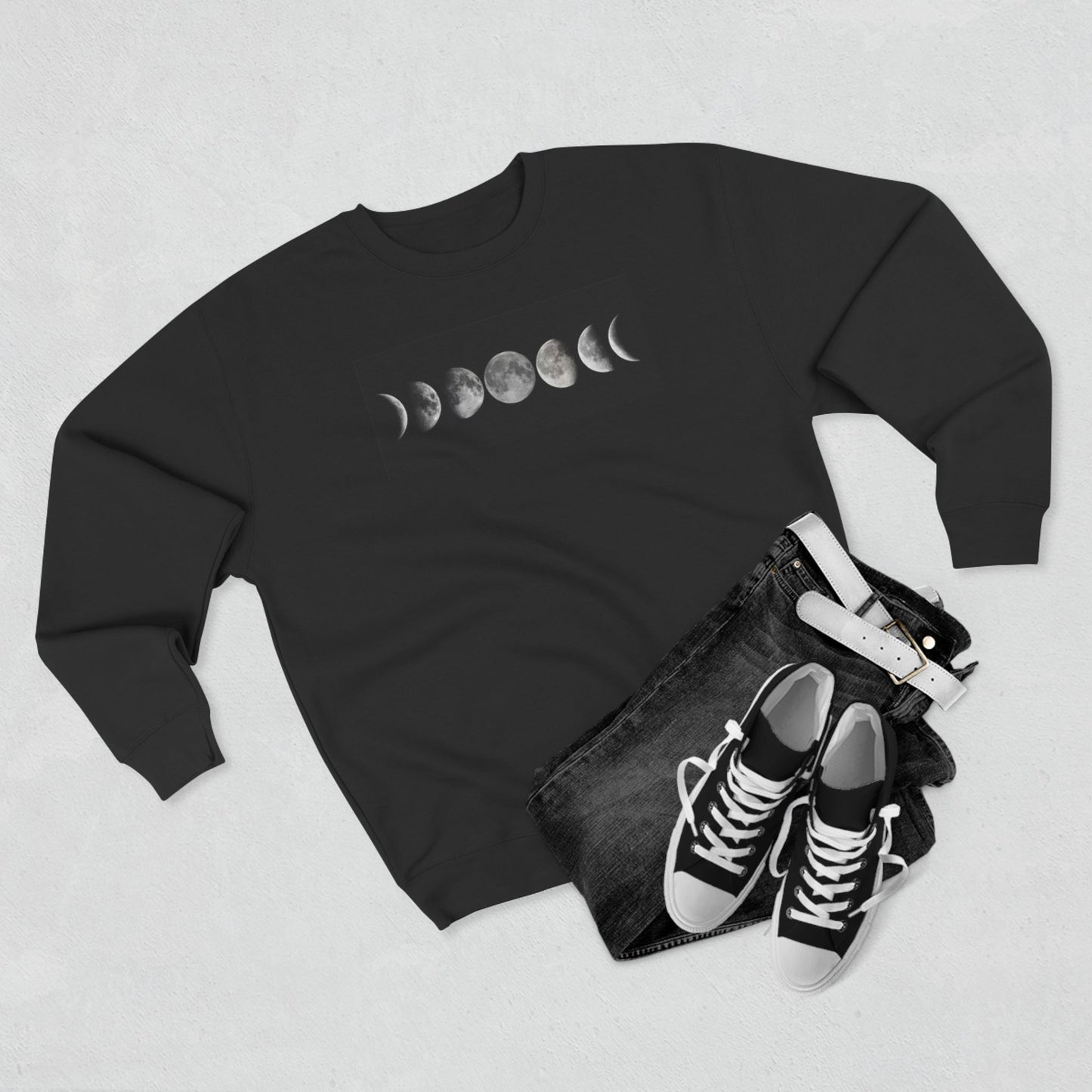 Moon Phases Crewneck Sweatshirt