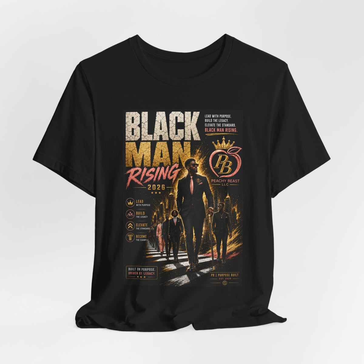 Black Man Rising Short Sleeve Tee