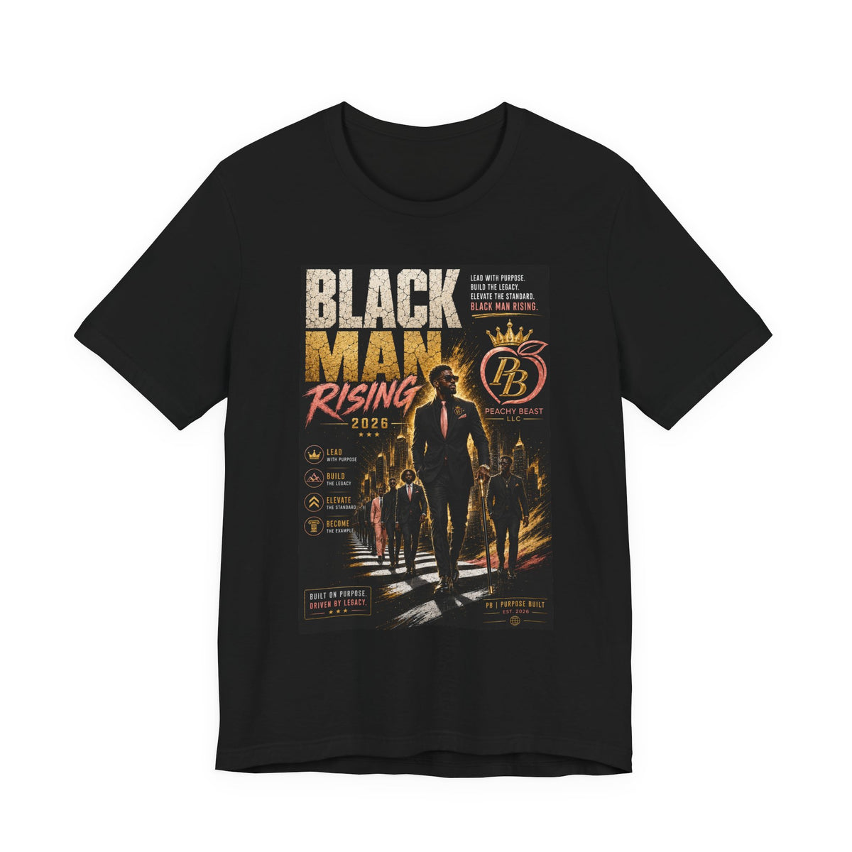 Black Man Rising Short Sleeve Tee