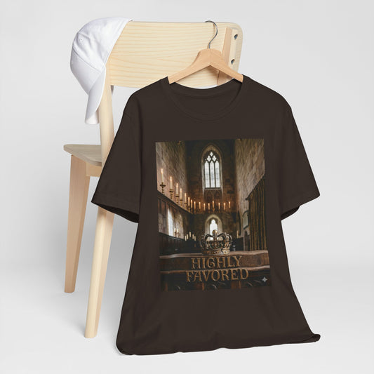Highly Favored Tee — Cracked Crown T‑Shirt