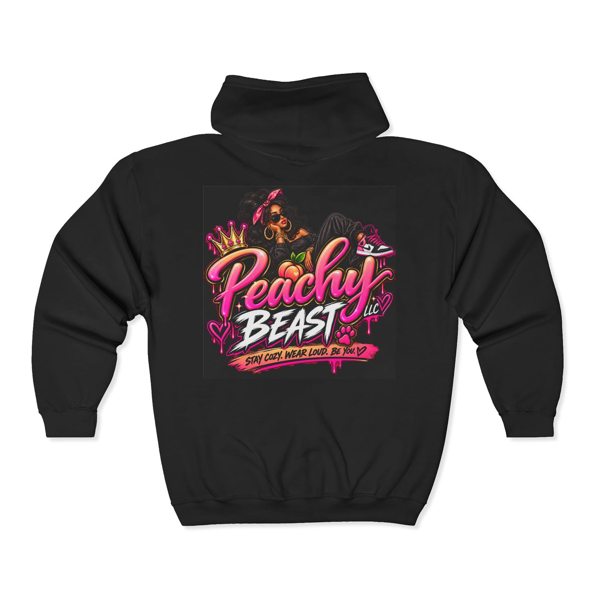 Peachy Beast Hooded Sweatshirt