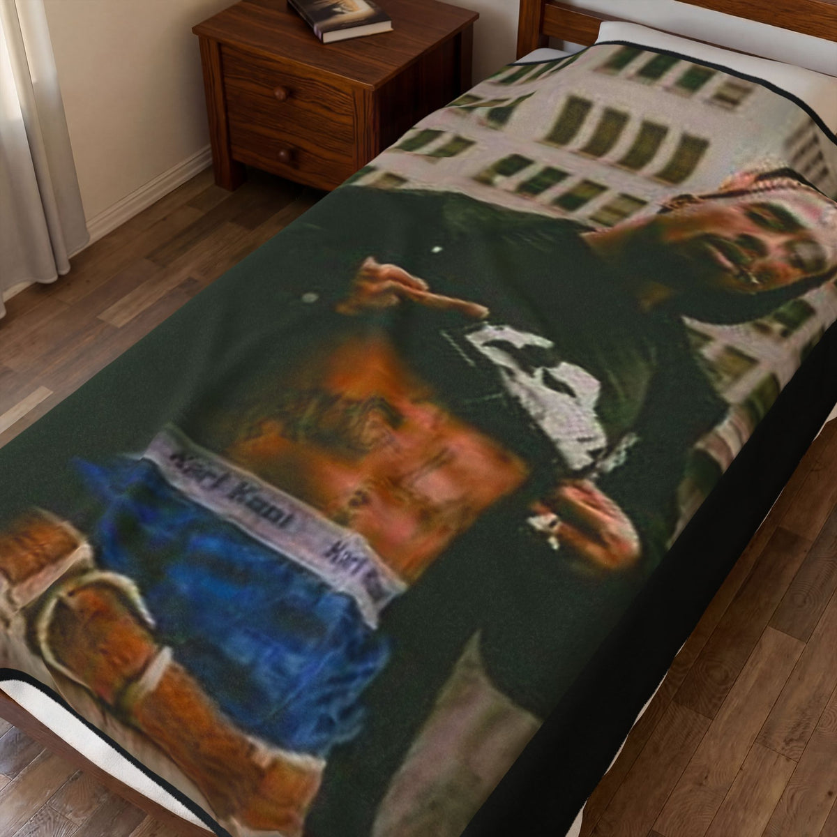 Rap Icon Photo Velveteen Plush Blanket