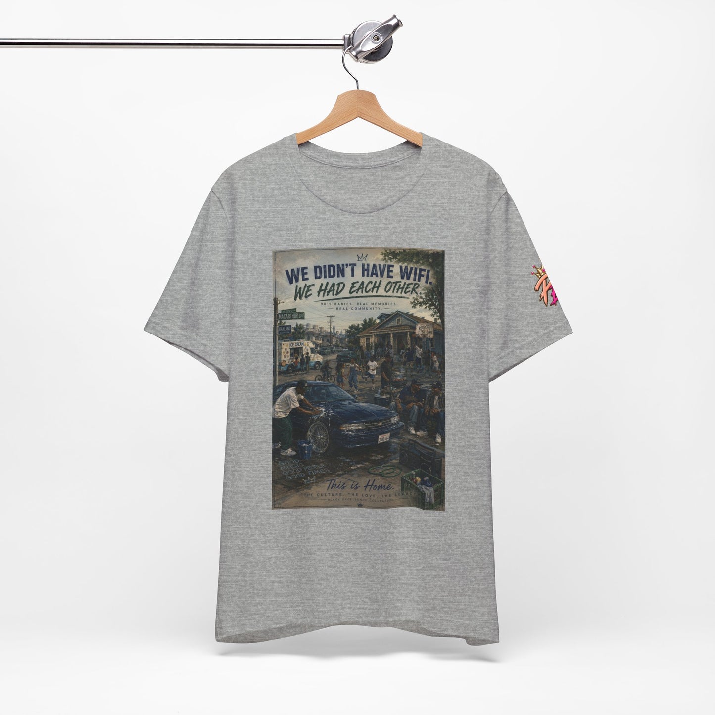 Vintage Family Tee – “We Didn’t Have WiFi We Had Each Other” Short Sleeve Shirt