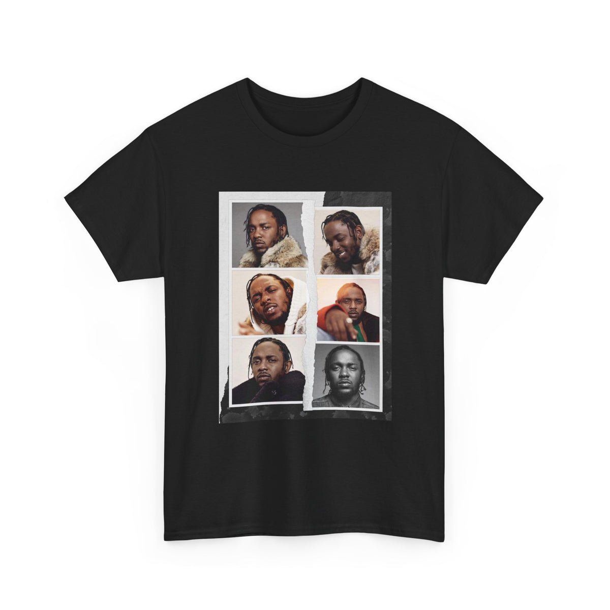 Portrait Kendrick Tee — Vintage Photo Grid Graphic T-Shirt