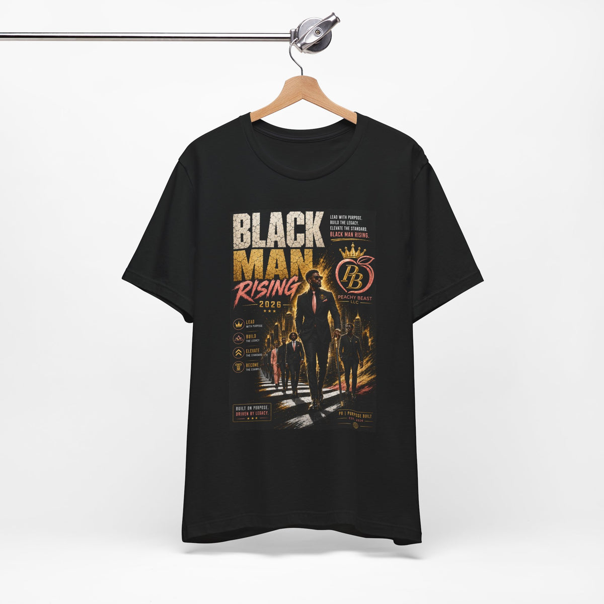 Black Man Rising Short Sleeve Tee