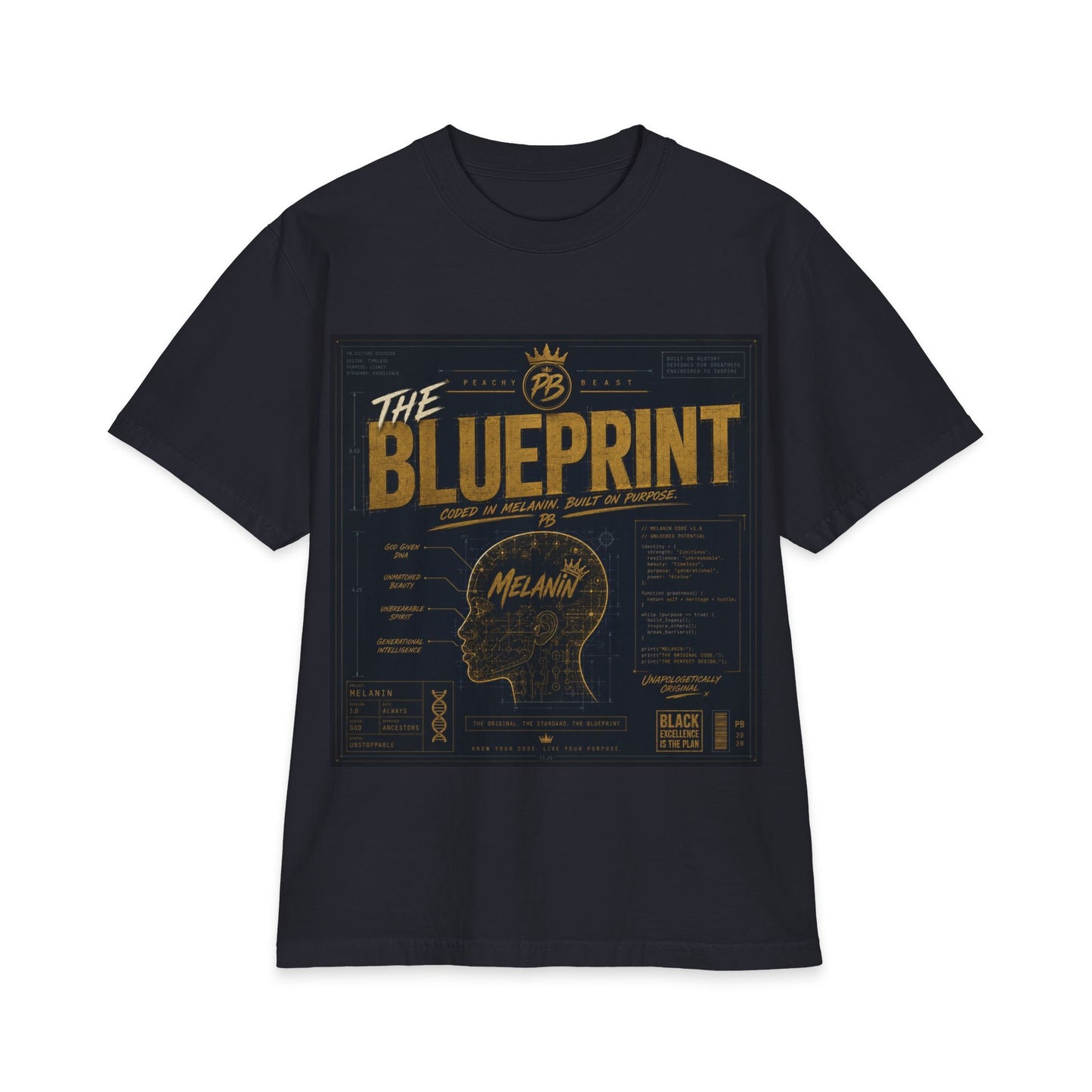 The Blueprint Melanin T-Shirt — Anatomy Graphic Tee