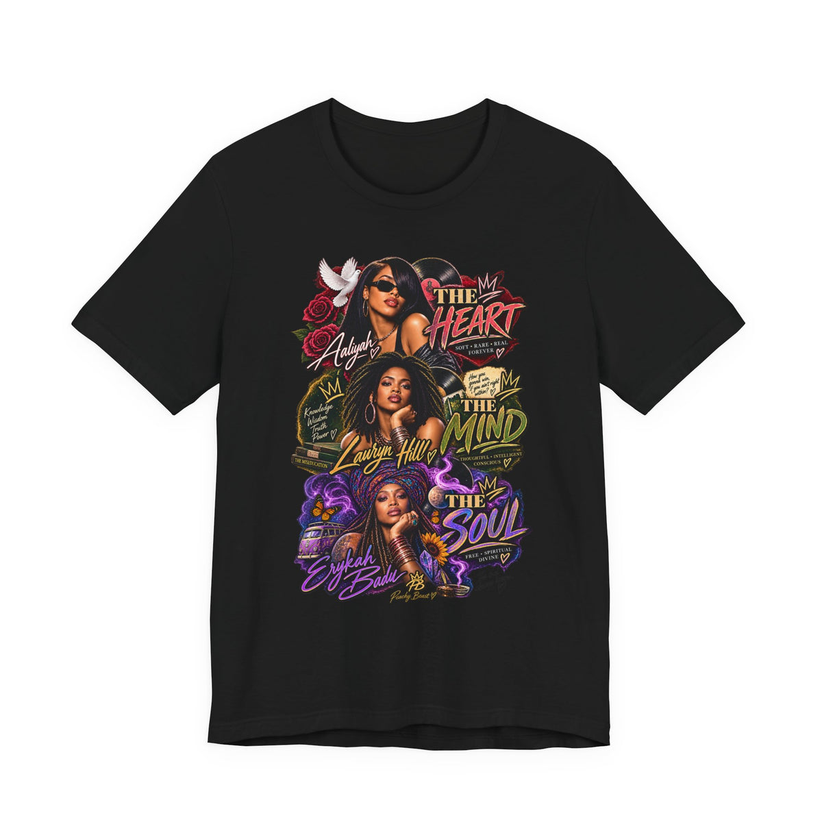 The Heart, The Mind & The Soul: Aaliyah, Lauryn Hill & Erykah Badu Tribute Tee