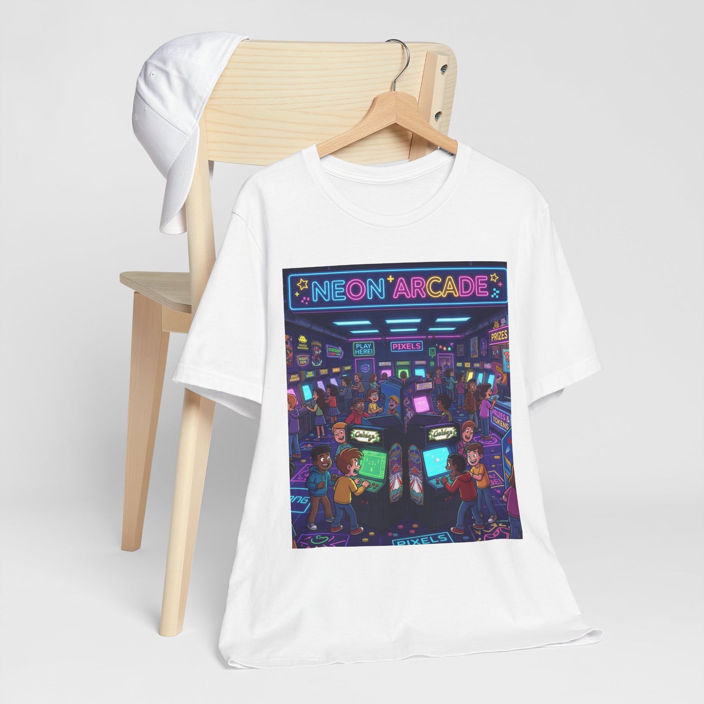 Arcade Tee — Neon Arcade Retro Gaming Graphic T-Shirt