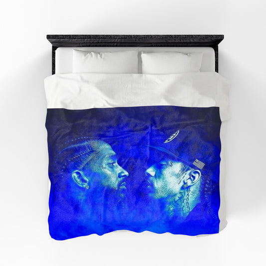 Velveteen Plush Blanket - Blue Dream Portrait Throw