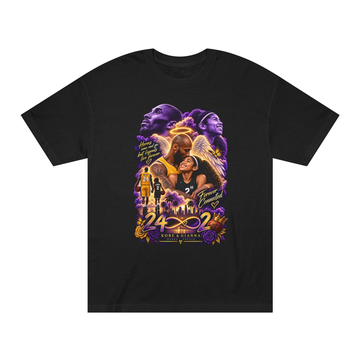 Kobe Bryant 24 Tribute T-Shirt — Legacy, Mamba Mentality Basketball Tee